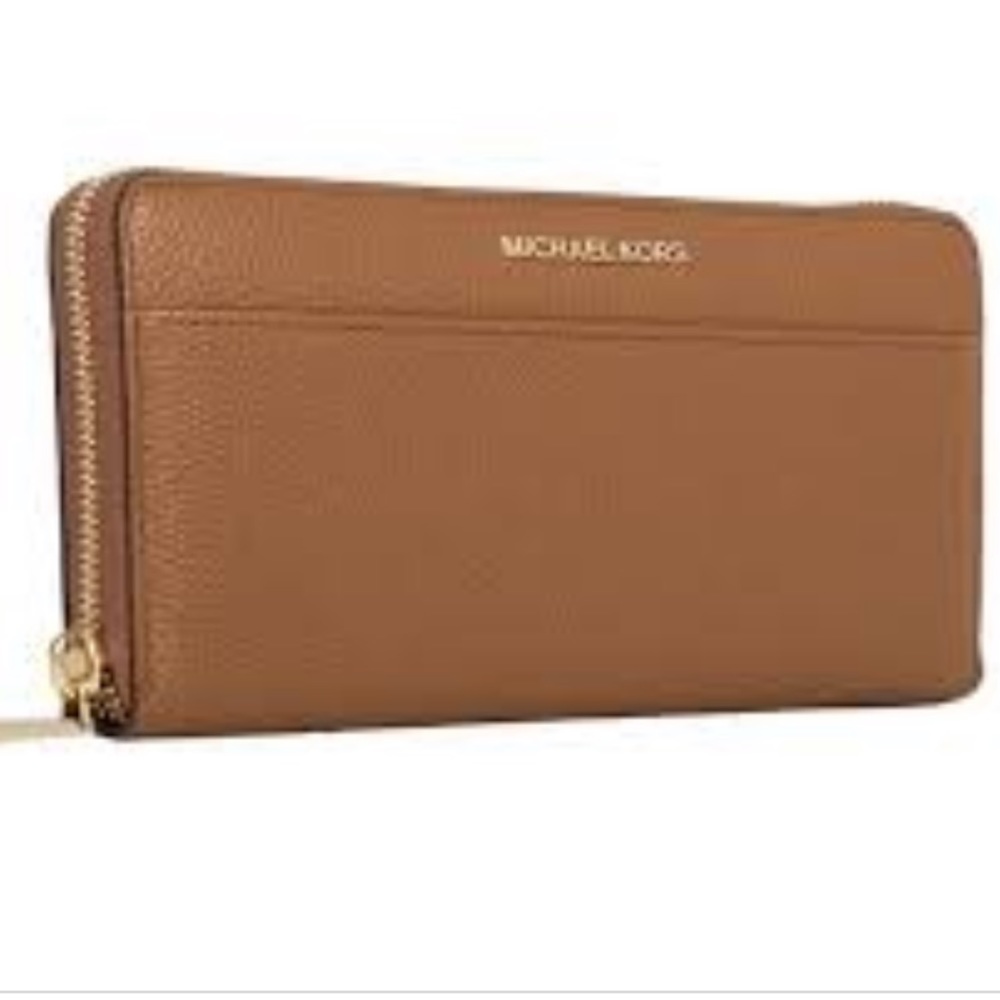 Mk Camel Leather Wallet - image 5